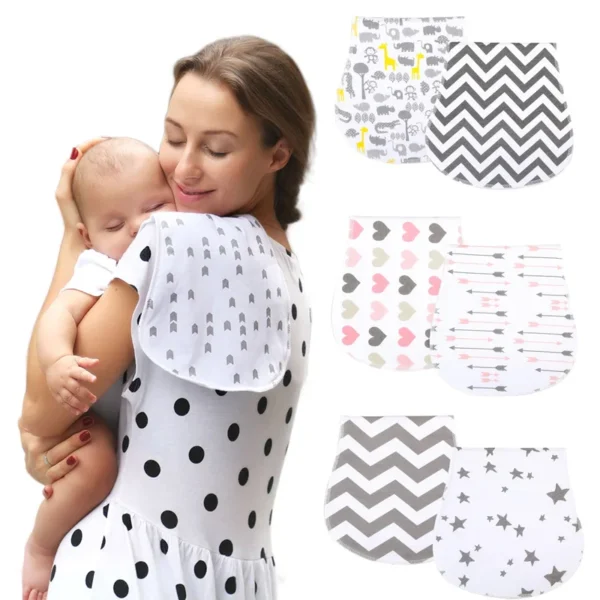 Baby Burping Cloth 1 Pack Set Bandana Accessories 100% Cotton Towel Reusable Absorbent Infant Stuff For Girl And Boy Baby Bibs