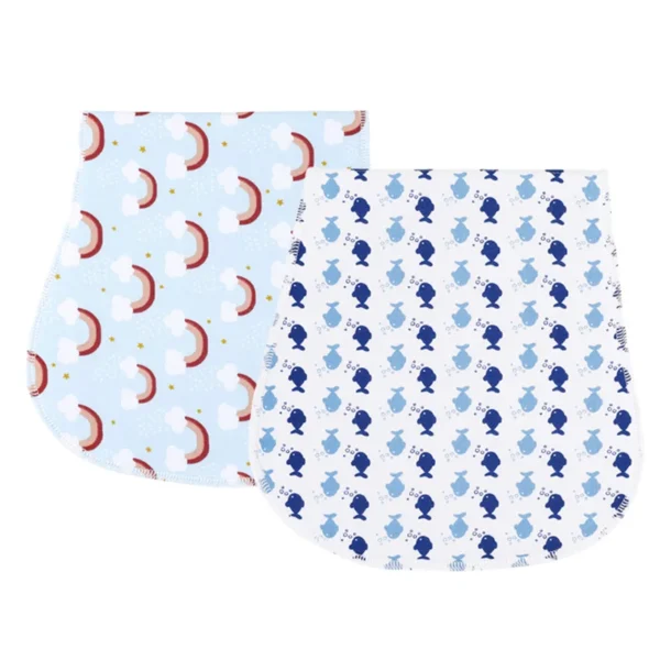 Baby Burping Cloth 1 Pack Set Bandana Accessories 100% Cotton Towel Reusable Absorbent Infant Stuff For Girl And Boy Baby Bibs - Image 2