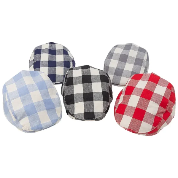 Fashion Baby Hat Handsome Cotton Linen Baby Boy Cap Beret Elastic Kids Hat Baby Accessories for 1-2 Years 3 Colors - Image 6