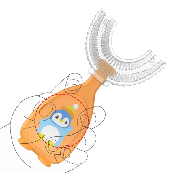 Baby Toothbrush Children 360 Degree U-shaped Child Toothbrush Teethers Soft Silicone Baby Brush Kids Teeth Oral Care Cleaning - Image 5
