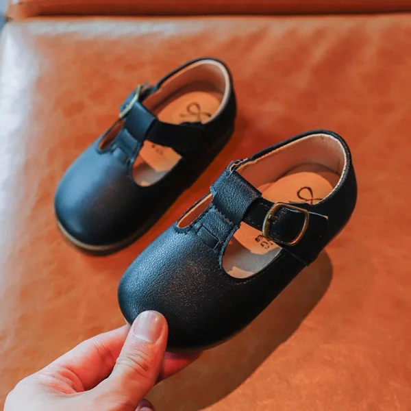 Autumn Girls Leather Shoes Fashion Solid Color Baby Girl Shoes Casual Kids Sneakers Soft Bottom Toddler Shoes Size 21-30 SZ256 - Image 4