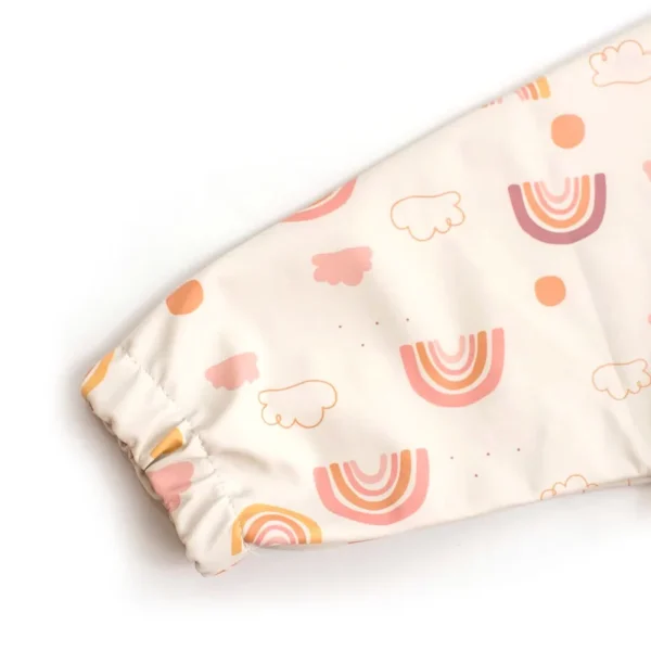 Baby Kids Toddler Long Sleeve Scarf Waterproof Art Smock Feeding Bib Apron Pocket Infant Boys Girls Burp Cloth Bibs Drooling - Image 3
